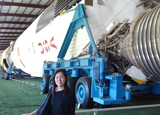 水野もとこプロフィール画像：NASAにて